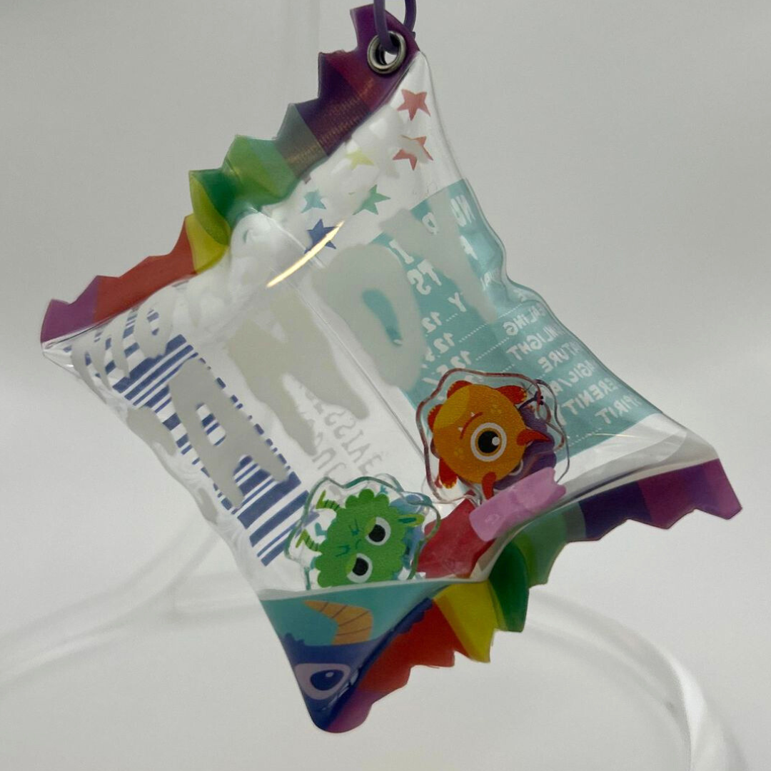 Monster Candy Keychain: Sweet Rainbow